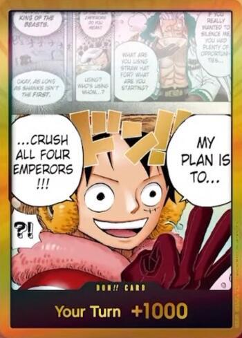 DON!! Card (My plan is to crush all Four Emperors!!!)(Gold)