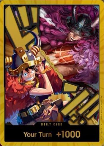 DON!! Card (Luffy and Loki)(Gold)